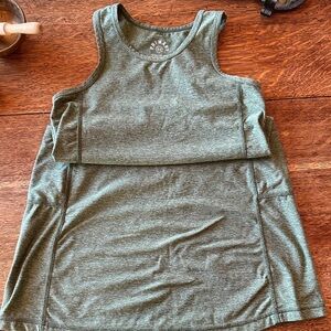Primary Active/quick Dry Tank Dress in Green